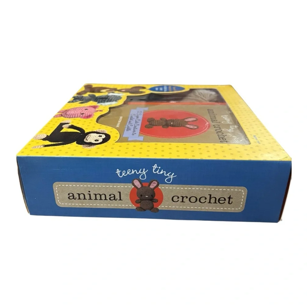 Teeny Tiny Animal Crochet Kit 12‎ Creatures Patterns Make Koala Bunny Craft NOB